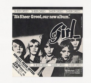 Girl debut album promo Girl debut album promo