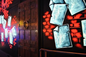 Entry to the Vip room at the Mini-putt is via the ELDER door