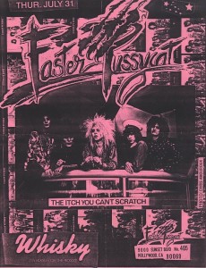 FasterPussycat 1986 flyer