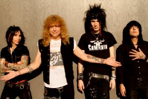 ADLER: L-R, Lonny Paul, Steven Adler, Jacob Bunton and new bassist Johnny Martin
