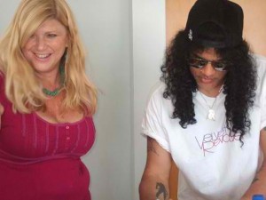 Vicky Hamilton and her old pal Slash