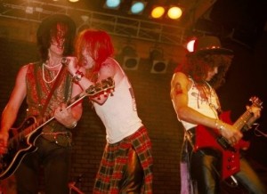 The Kilt making an early appearance. This was the VERY FIRST gig of the Appetite lineup at Troubadour, photo by Marc Canter