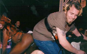 Kenny livin the life with one of the dancers