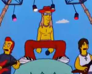 Kenny Olson on the left, Bob/ Kid Rock and Jason Krause on the Simpsons!