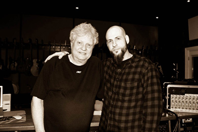 D.A. and the legendary Michael Wagener photo by Shayna Kurth