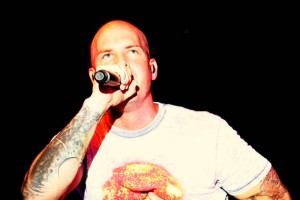 Dan Chandler, lead vocalist of Fight Or Flight and Evans Blue