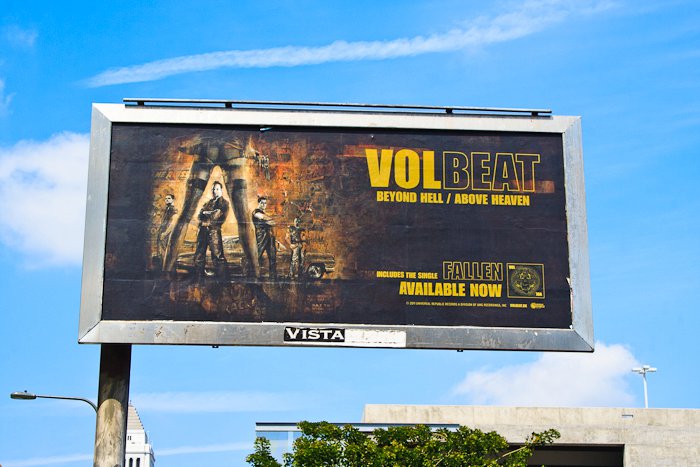 Volbeat billboard in L.A.