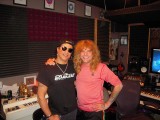 Slash and Steven in the studio