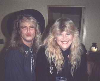 Vicky is smiling because Bret just perfected the duckface years before teenage girls on myspace or facebook