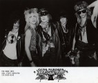 Vicky's original GNR promo pic with Slash's new logo design!