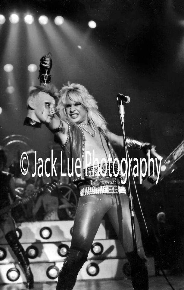 Vince Neil at the Santa Monica New Years Eve show 1981, by JACK LUE