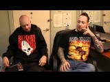 Jon Larsen and Michael Poulson of Volbeat
