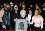Frazer Harrison photo of Randy Rhoads Honored Posthumously By Hollywood Rockwalk Zakk, Ozzy and Sharon with Delores and Kathy Rhoads