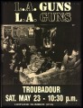Vintage L.A. Guns flyer from 1987