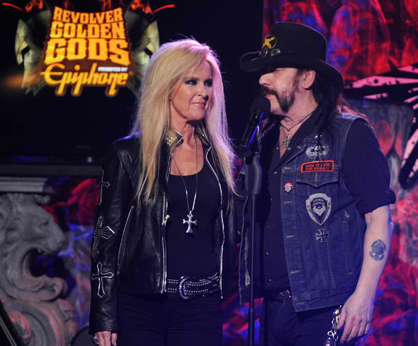 Lita and Lemmy at the Golden Gods awards