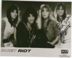 original TOBY management glossy of Quiet Riot signed by Kelly